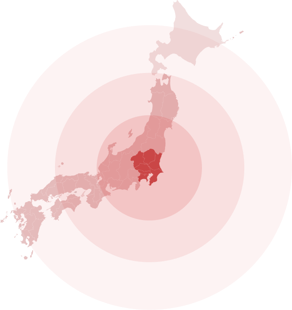 対応エリアマップ
